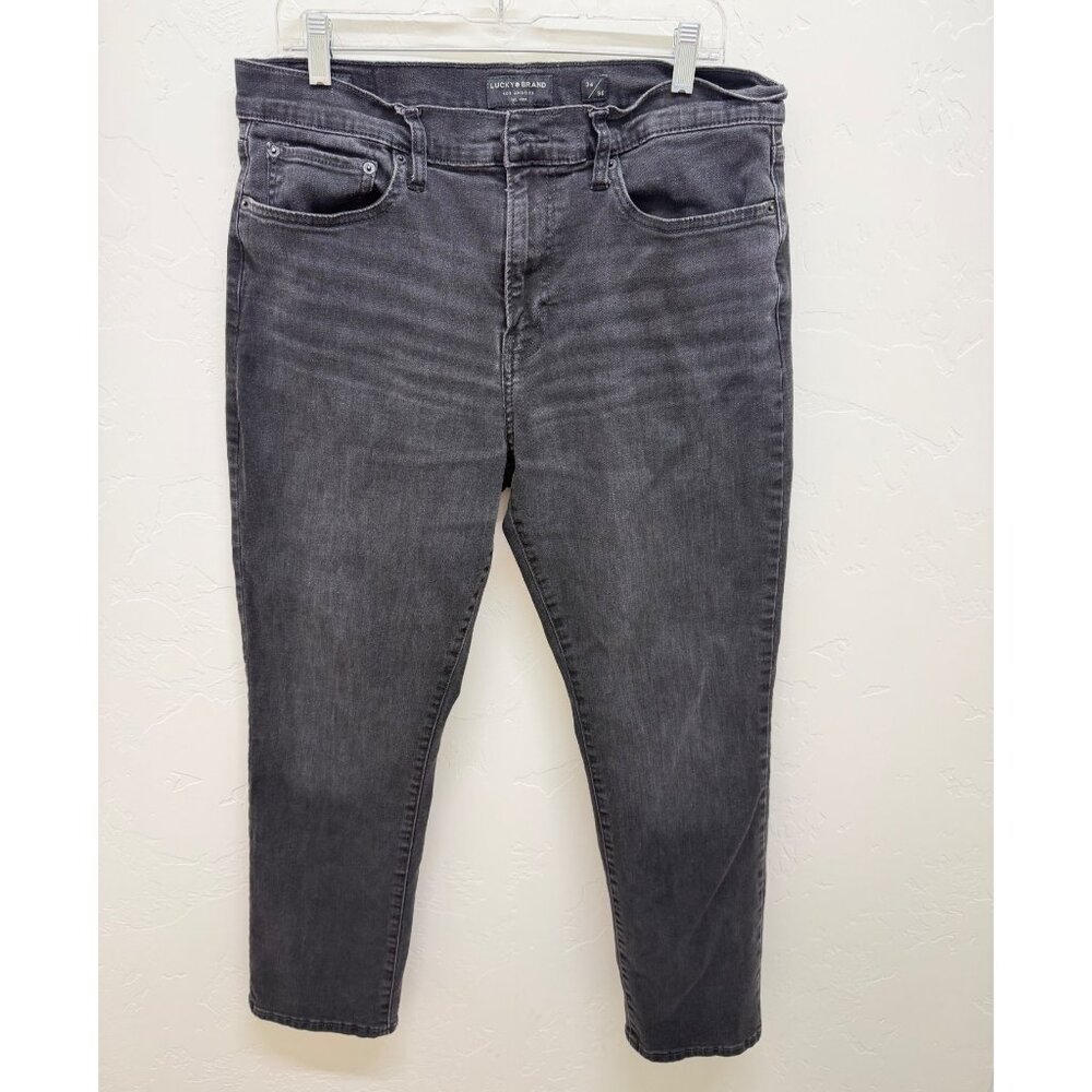 Lucky Brand 410 Athletic Slim jeans in a faded black men's  34/30